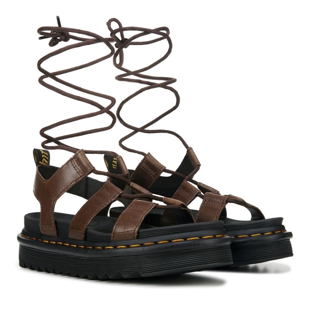New Dr. Martens | Nartilla Women's Leather Gladiator Sandals Size 8
